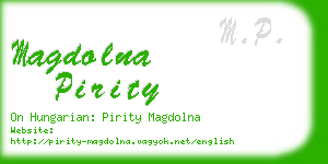 magdolna pirity business card